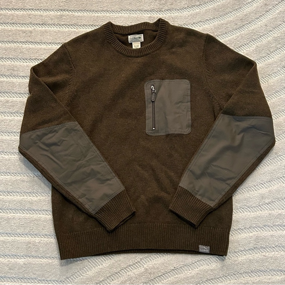Men's L.L.Bean Maine Guide Merino Lamb’s Wool Sweater - M Reg